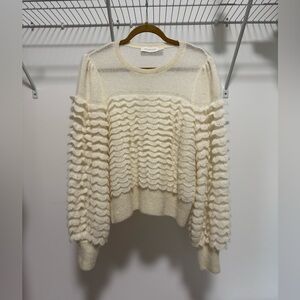 Zimmermann Women’s Scallop Frill Sweater Size 4 (Large)